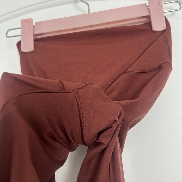 Aerie Brown Crossover Flare Leggings size small loungewear cozy retro athleisure - Picture 9 of 9